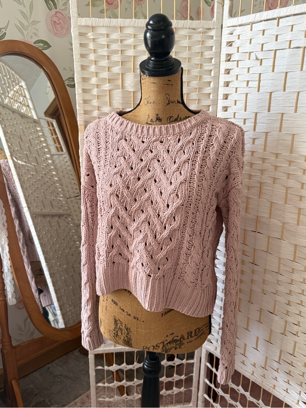 Dusty Pink Pullover Sweater